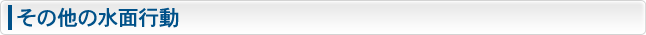 その他の水面行動